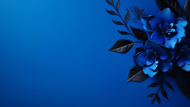 Photo royal blue background