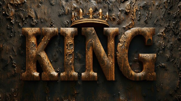 Photo royal elegance captivating logo text king design symbolizing majesty authority and regal sophistication perfect for branding and marketing ventures