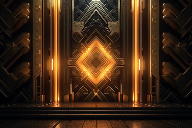 Royal geometric 3D Background