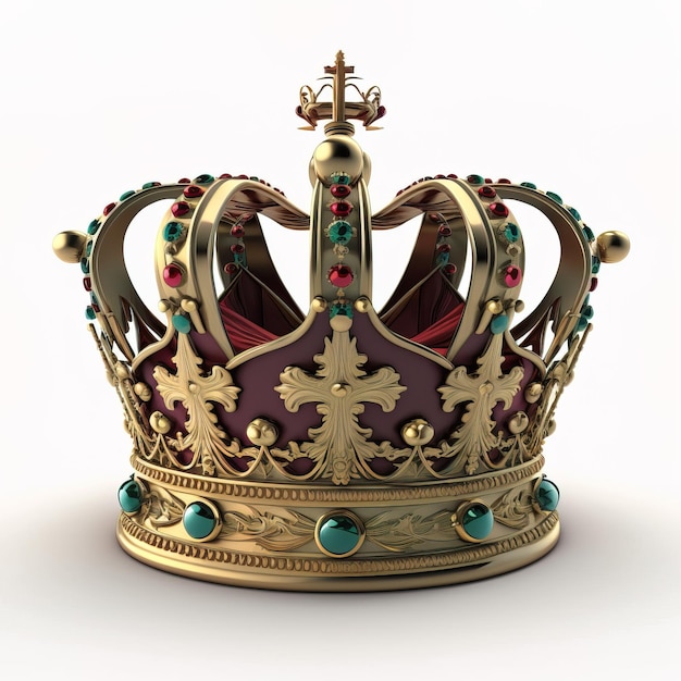 Royal king gold crown