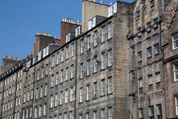 Royal Mile Street-gebouwen, Edinburgh, Schotland