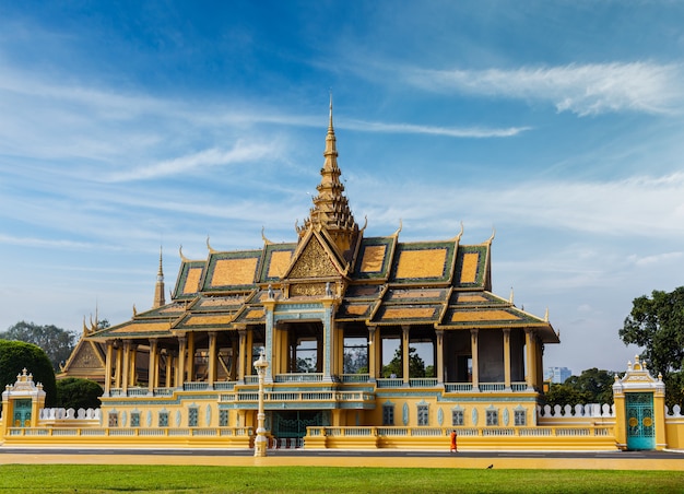 Photo royal palace complex in phnom penh