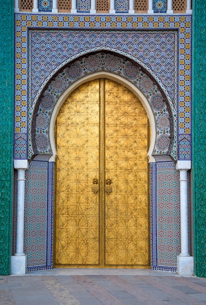 Foto palazzo reale di fez, in marocco