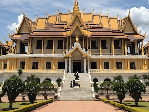 The Royal Palace in Phnom Penh Ai generated