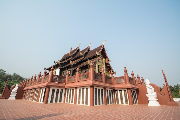 The Royal Pavilion Ho Kham Luang in Royal Park Rajapruek near Chiang Mai Thailand