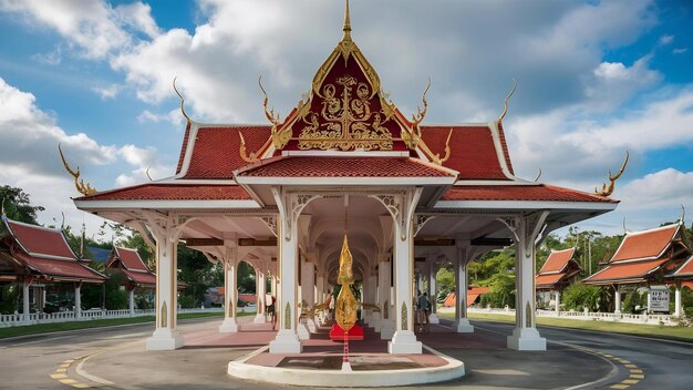 Photo royal pavilion at hua hin railway station prachuap khiri khan thailand