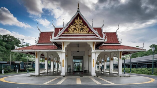 Photo royal pavilion at hua hin railway station prachuap khiri khan thailand