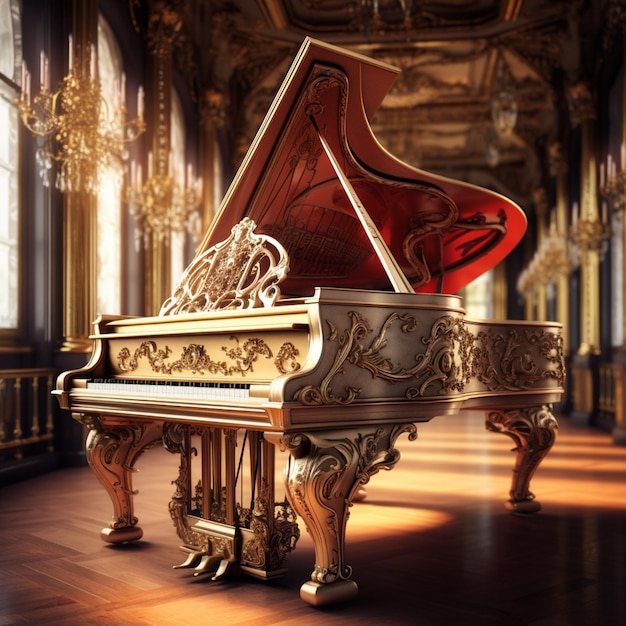 Photo a royal piano on the castel