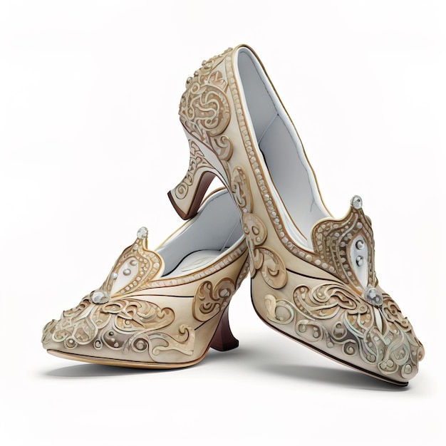 Royal prince king shoe pattern vintage