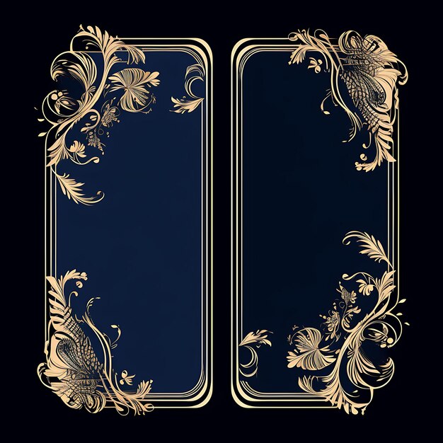 Royal sapphire frame royal blue and luxurious color filigree phone case design luxury art decor