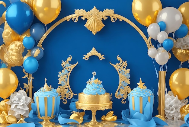 Royal Stylish Party Backdrop in Elegant Color Combinations