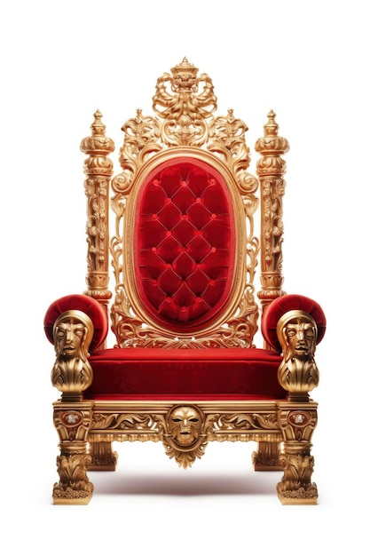 Photo royal throne isolated on white background