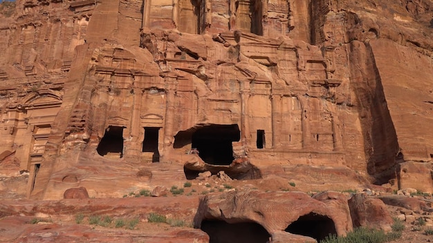 Royal Tombs and Street of Facades in Petra  Jordan World Heritage Site