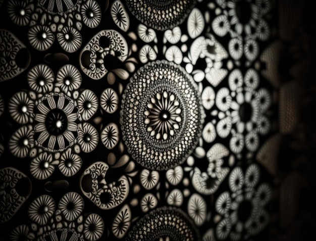 Royal vintage Victorian Gothic dark background Rococo venzel and whorl created with Generative AI technology