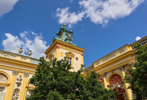 Photo royal wilanow palace in warsaw residence of king john iii sobieski poland august 2019