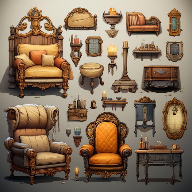 Фото royalfurnituregameassets (королевская мебель и игровые активы)