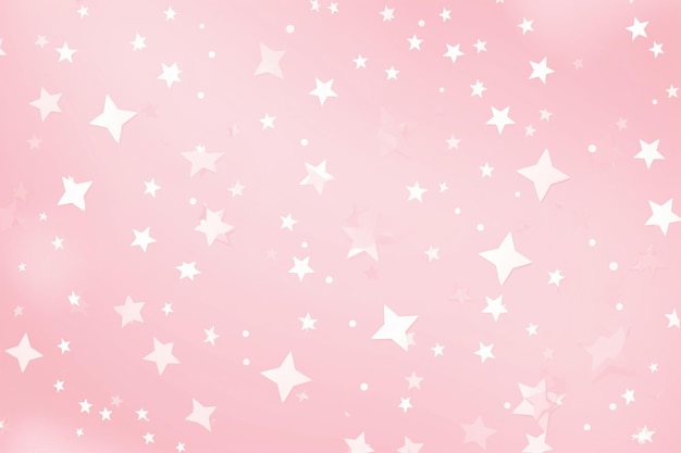 Roze achtergrond met witte sterren en een roze achtergrond