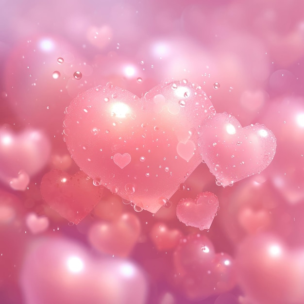 roze achtergrond van harten