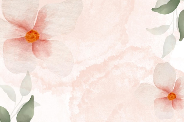 Roze Aquarel Bloem Linktree achtergrond 1