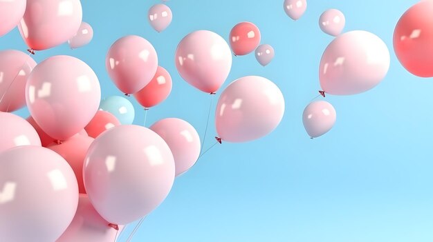 Roze ballonnen