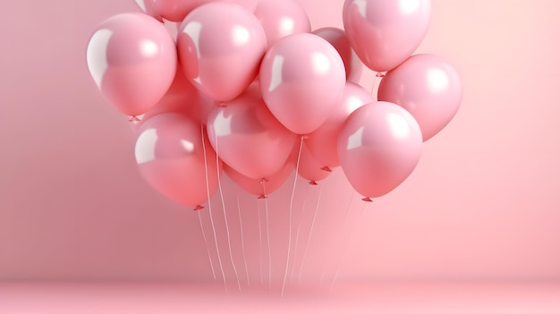 Roze ballonnen