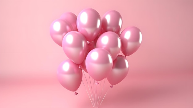 Roze ballonnen