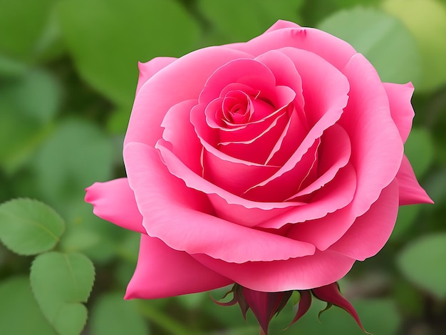 Roze bloem rode en roze roos