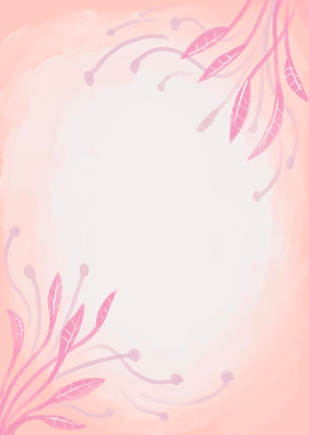 Roze bloemen aquarel achtergrond