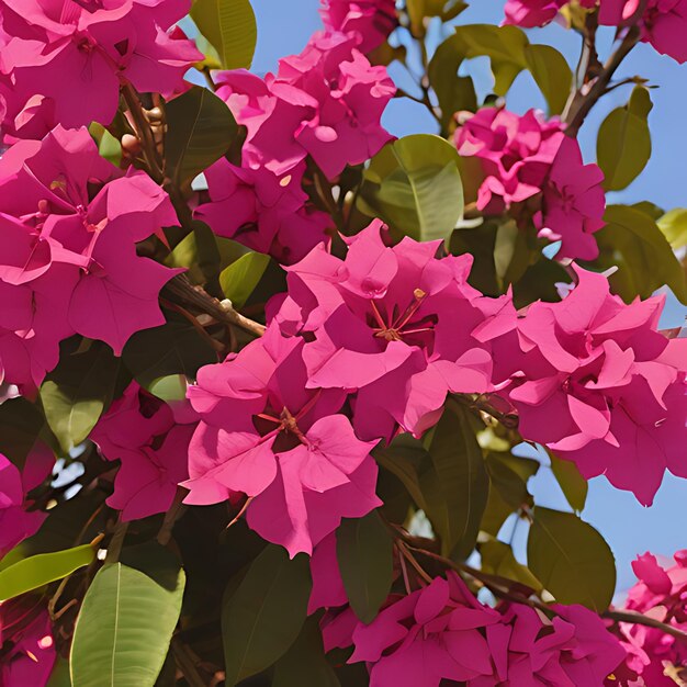 roze bloemen op een boom