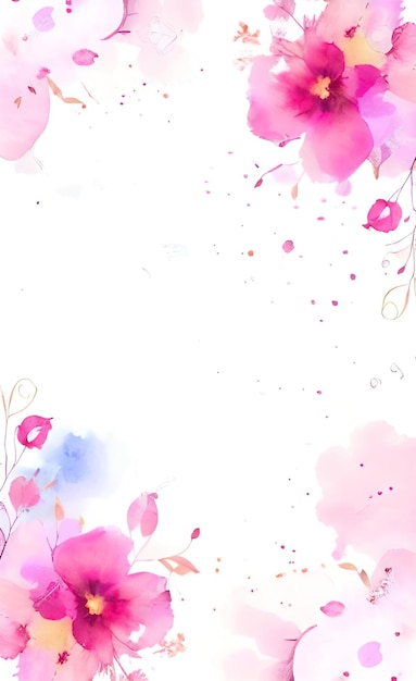 Roze bloemen op een witte achtergrond
