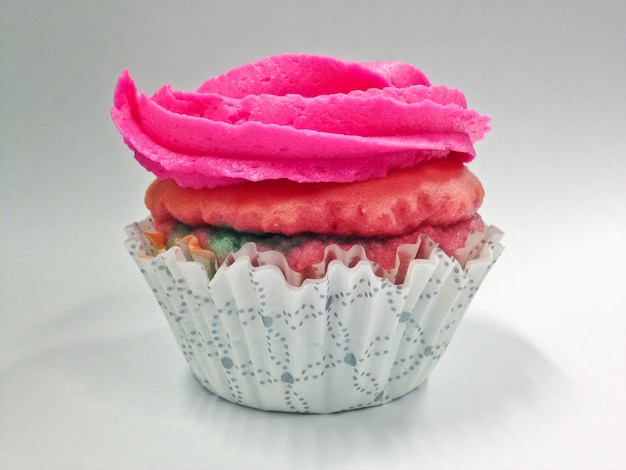 Foto roze cupcake zelfgemaakte