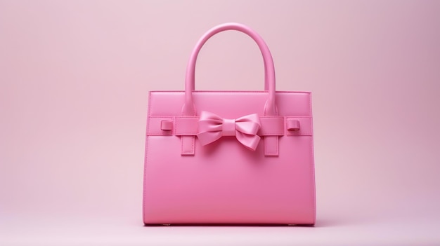 Roze designer tas geïsoleerd