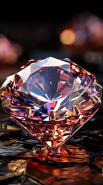 Foto roze diamant achtergrond