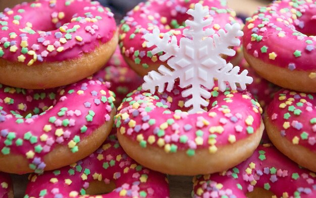 Roze donuts