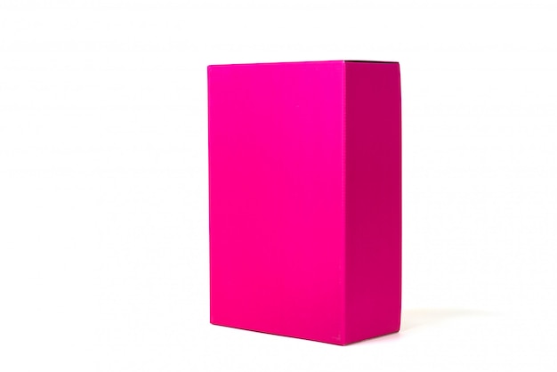 Roze doos of groen papier pakket box