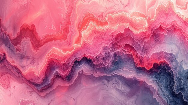 Roze en paarse abstracte schilderij