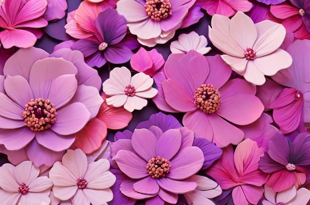 Roze en paarse bloemen achtergrond