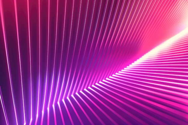 Roze en violette achtergrond met lijnen Abstracte neon achtergrond met gradiënt en strepen