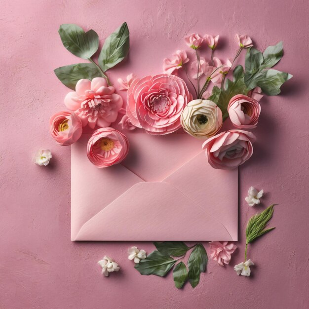 roze envelop