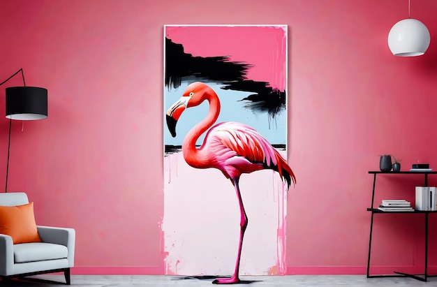 roze flamingo abstracte achtergrond van flamingo mooie roze flemingo