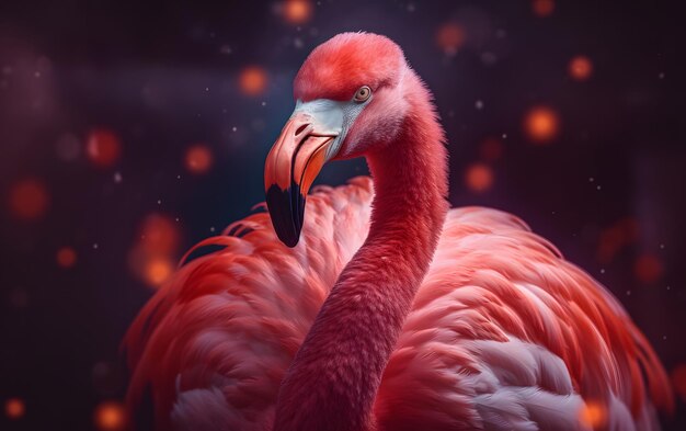 Roze Flamingo fotoachtergrond