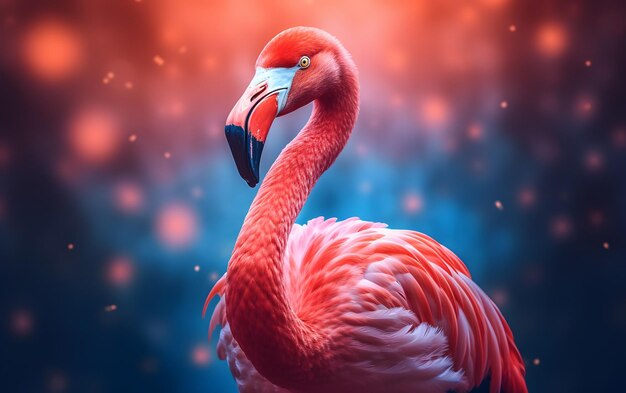 Roze Flamingo fotoachtergrond