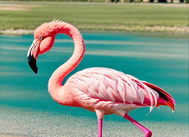 roze flamingo