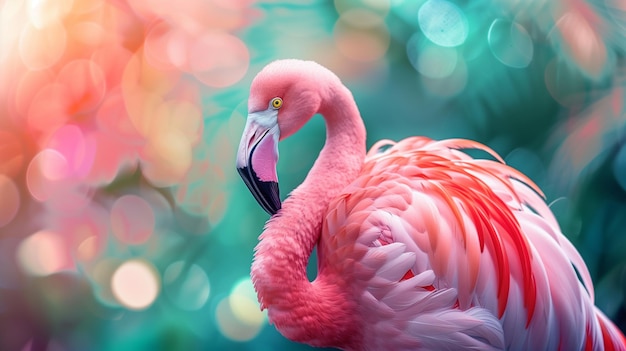 Roze flamingo