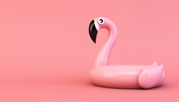 Roze flamingo