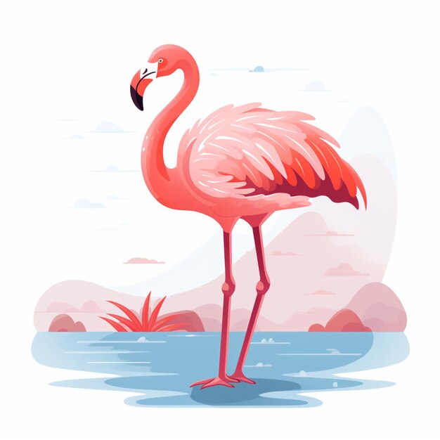 roze flamingo