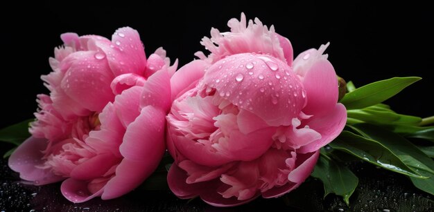 roze gerbera's op de achtergrond met bokeh