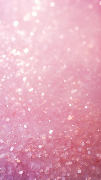 roze glitters in een roze glas