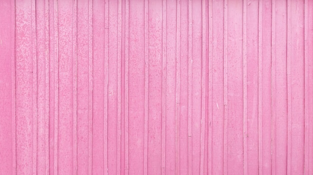 Roze houten textuur achtergrond bovenaanzicht houten verticale plank panel