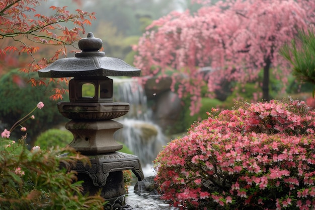 roze Japanse bloeiende tuin lente concept